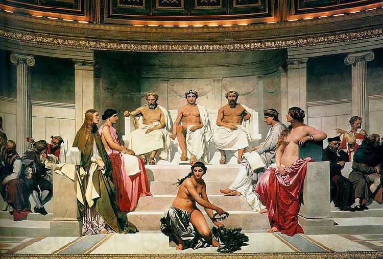 Paul Delaroche Central section of the Hemicycle